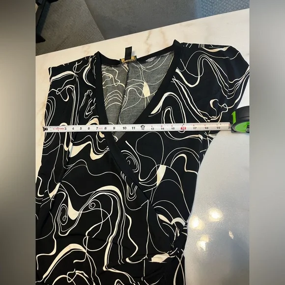 Ashley Stewart Black and white print dress - Picture 5 of 7